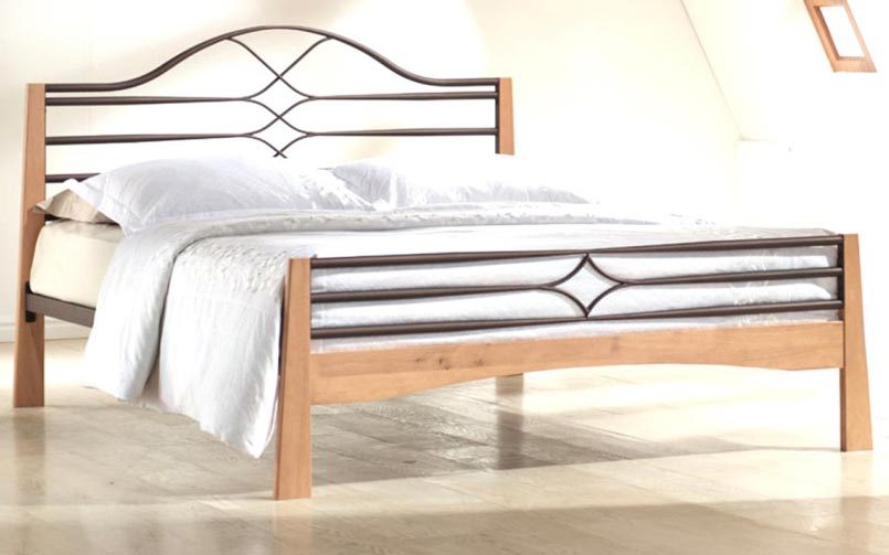 Elan Aquila Metal and Wooden Bedstead, King