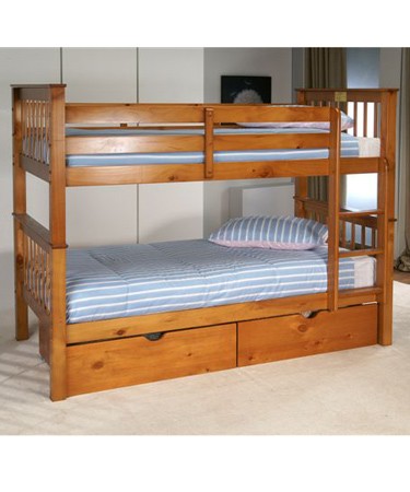 Elan Pavo Pine Bunk Bed