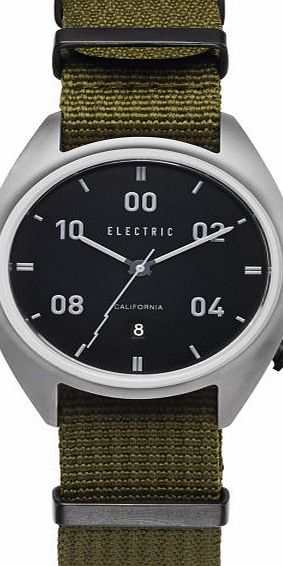 Electric Mens Electric Nato Watch - Black / Olive