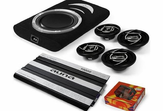 4.1 ``Silverstone`` In Car HiFi Amplifier Subwoofer Speaker Bundle Set