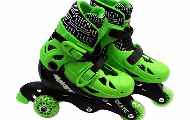 Tri to In Line Boot Skates - Green