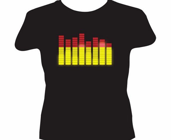 Elektro T-qualizer Electronic Flashing T-Shirt (Sound Reactive) Large