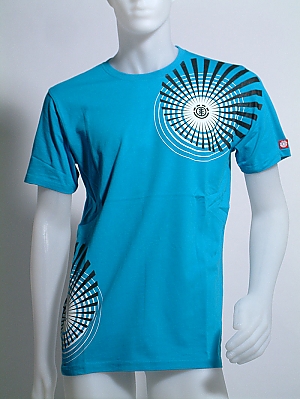 Spiral Ss Tee Shirt - Turquoise