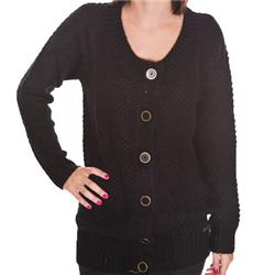 Womens Magdelena Knit Sweatshirt - Black