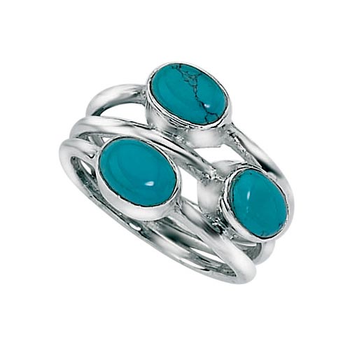 Elements Turquoise Ring In Sterling Silver By Elements