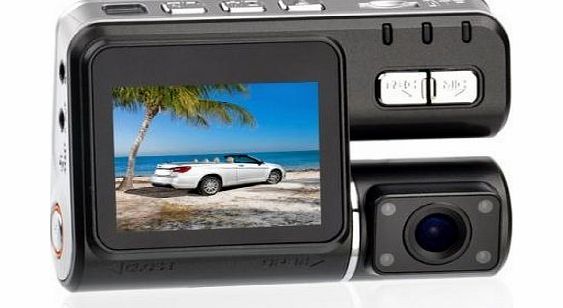 ELEPHAS New Dual Lens 720P HD DVR Cam Car Vehicle Camera Video Recorder G-Sensor Camcorder