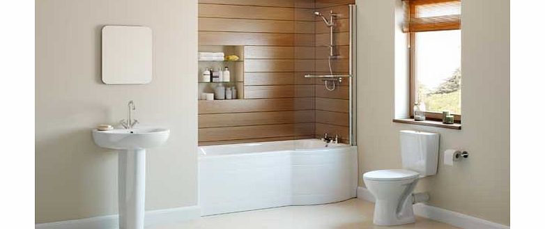 Eliana Cedar Showerbath Suite inc. Beech Taps -