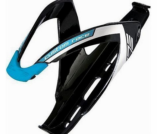 Custom Race Gloss Cycling Bike Water Bottle Cages (Black / Blue)