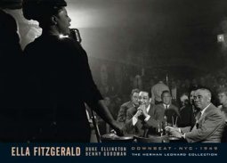 FITZGERALD Downbeat NYC 1949 Music Poster