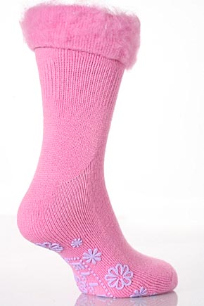 Elle Ladies 1 Pair Elle Cosy Soft Slipper Sock In 4 Colours Midnight Blue