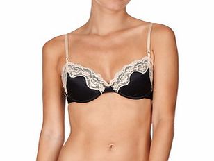 Elle Macpherson Fly Butterfly black and cream contour bra