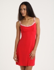 Elle MacPherson Intimates Daisy Chains Chemise - Lipstick Red