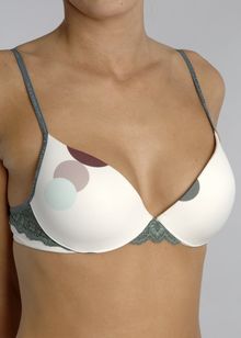 Skin Lights Print padded bra