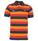 Grand Rousses Flame Striped Polo Shirt