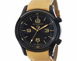 Elliot Brown Mens Black and Tan Canford Watch
