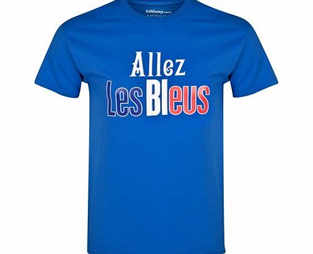 France Allez Les Bleus T-Shirt Royal Blue KWCT07
