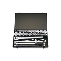 31 Piece 3/4andquot Square Drive Metric and Imperial Socket Set