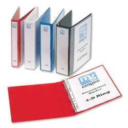 Emgee A4 25mm 4D Presentation Binders Red (Pack 6)