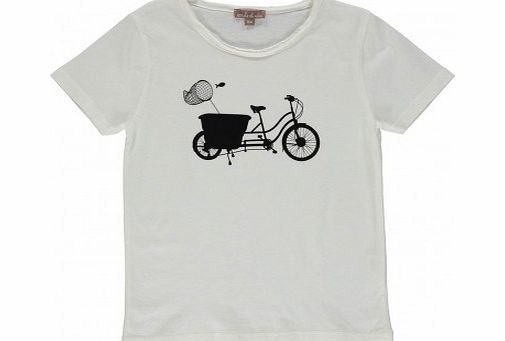 Exclusive - Bike T-shirt Ecru `3 months,6