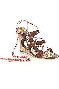 Emilio Pucci Prestige cut-out espadrille rope sandals