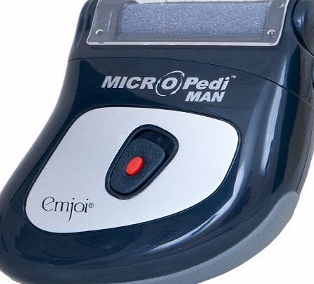 Emjoi Micro Pedi Man - Rapid Hard Dry Rough Skin Remover for the Feet - Electric Pedicure