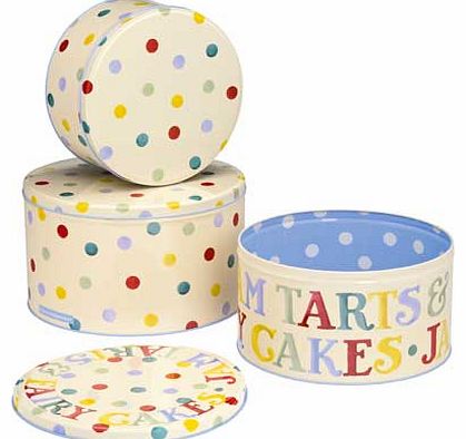 Polka Dot Cake Tins - Set of 3