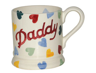 Polka Hearts Daddy Half Pint Mug