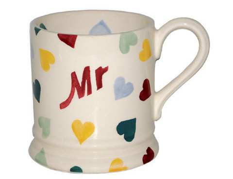Polka Hearts Mr Half Pint Mug