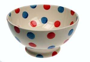 Red White and Blue French Bowl