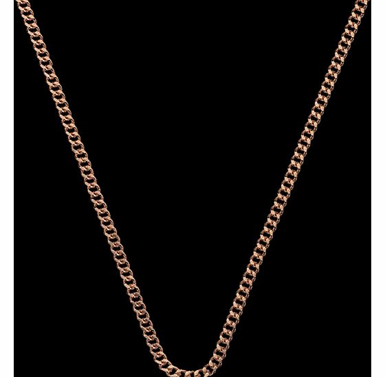 Emozioni Rose Gold Plated 30 Inch Trace Chain
