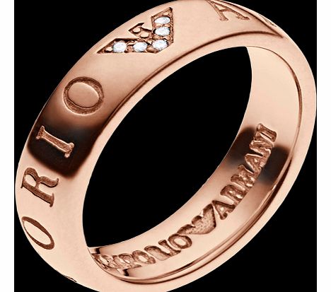 Brand Slim Rose Gold Plated Ring
