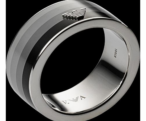 Digital Steel Ring - Ring Size U