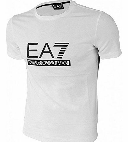 EA7 Crew Neck T-Shirt (Large, White)