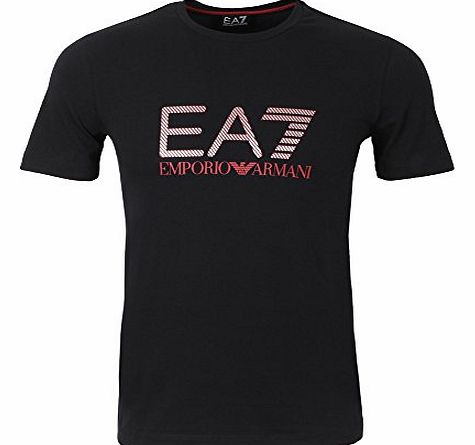 Emporio Armani EA7 Emporio Armani - Raised Foil Graphic T-Shirt, Dark Navy