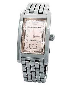 emporio armani Gents Classic Stainless Steel Bracelet Watch