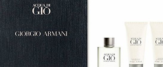 Emporio Armani Giorgio Armani Acqua Di Gio Gift Set 100ml EDT   75ml Aftershave Balm   75ml All Over Body Shampoo