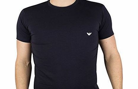 Emporio Armani Intimates Mens Basic T-Shirt, Blue (Marine), Medium