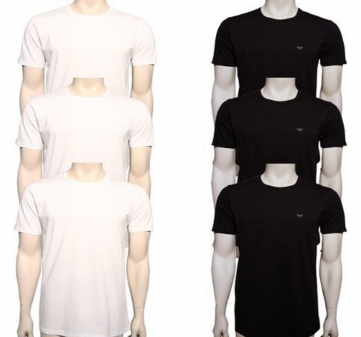 Emporio Armani Mens 3-Pack O Neck Round-Neck M 3 X White T-Shirt