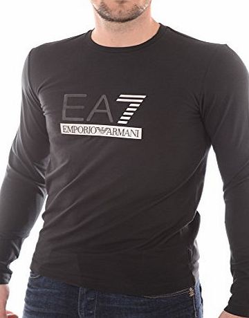 Emporio Armani Mens Emporio Armani EA7 Mens Long Sleeve T-Shirt in Black - L