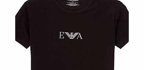 Emporio Armani Stretch BI-Pack Crew Neck T-shirt, Black (Nero), X-Large