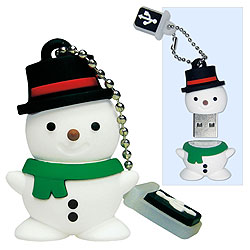 Snowman USB Flash Drive - 4GB