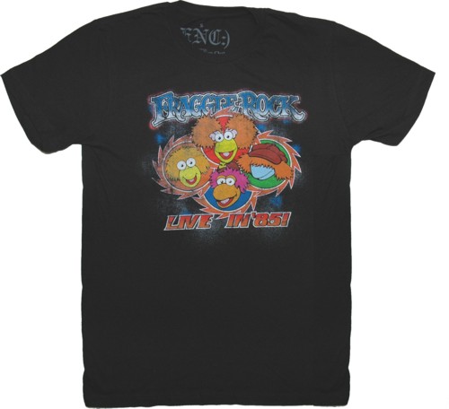 Live In 85 Menand#39;s Fraggle Rock T-Shirt from ENC