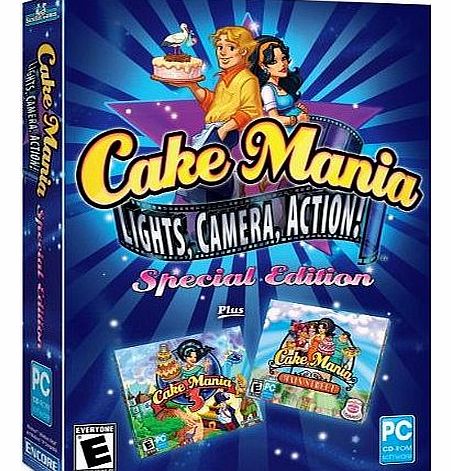 Cake Mania: Lights, Camera, Action! Special Edition - 3 Games (PC CD)