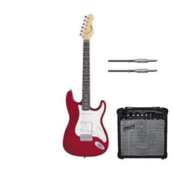 KC3 Electric Guitar & Amp- Red