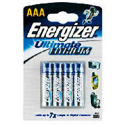 Lithium AAA 4 Pack Batteries