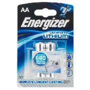 Ultimate Lithium AA batteries, 2 pack