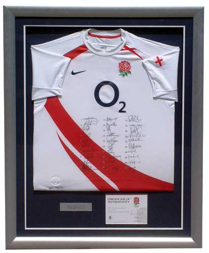 England and#8211; 2007 World Cup fully signed shirt