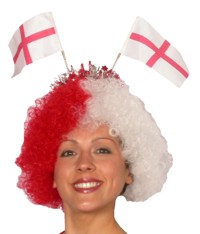 england Flag Bopper with Tinsel