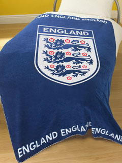 England FC Blue Printed Fleece Blanket