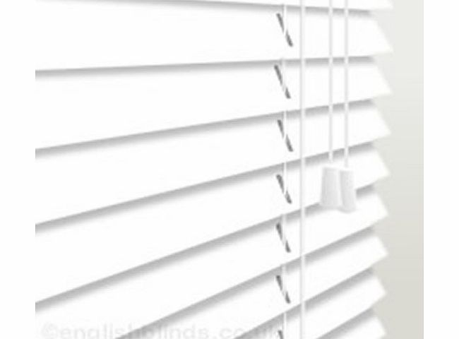 English Blinds 25mm Polar White - Made To Measure Wooden Blinds - Luxury Made to Measure